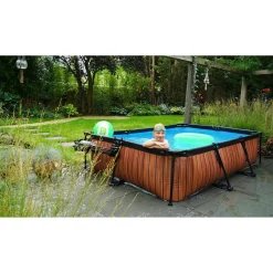 EXIT Frame Pool 300X200X65Cm (12V Cartridge Filter) - Grijs