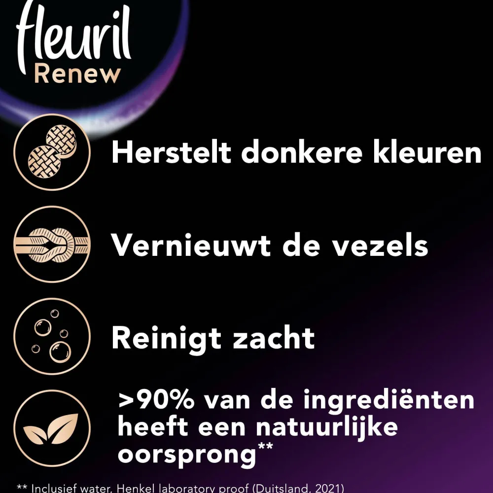 Online Fleuril Renew Liquid Black Vloeibaar Wasmiddel - 4 X 24 Wasbeurten - Voordeelverpakking - 24 Wasbeurten