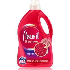 Clearance Fleuril Renew Liquid Color - Vloeibaar Wasmiddel - Voordeelverpakking - 4 X 49 Wasbeurten - 196 Wasbeurten