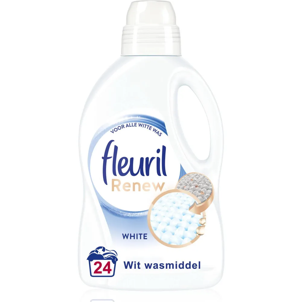 Fleuril Renew Liquid White Vloeibaar Wasmiddel - 4 X 24 Wasbeurten - Voordeelverpakking - 24 Wasbeurten