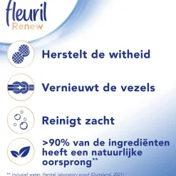 Fleuril Renew Liquid White Vloeibaar Wasmiddel - 4 X 24 Wasbeurten - Voordeelverpakking - 24 Wasbeurten