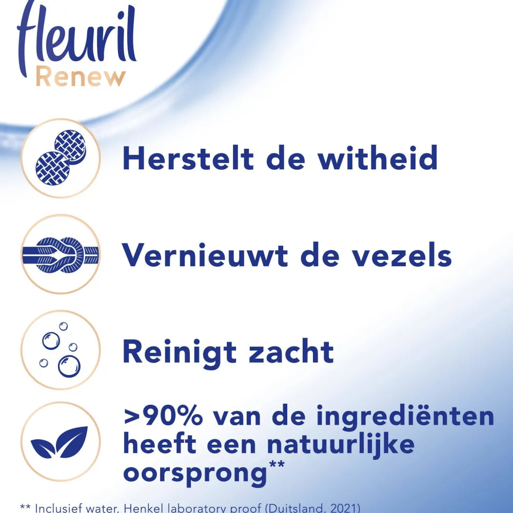 Fleuril Renew Liquid White Vloeibaar Wasmiddel - 4 X 24 Wasbeurten - Voordeelverpakking - 24 Wasbeurten