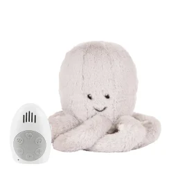 Flow Amsterdam Hartslagknuffel Olly Octopus Grijs - Knuffel 24 Cm