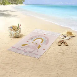 Clearance Good Morning Kinderstrandlaken (150X75 Cm) Roze