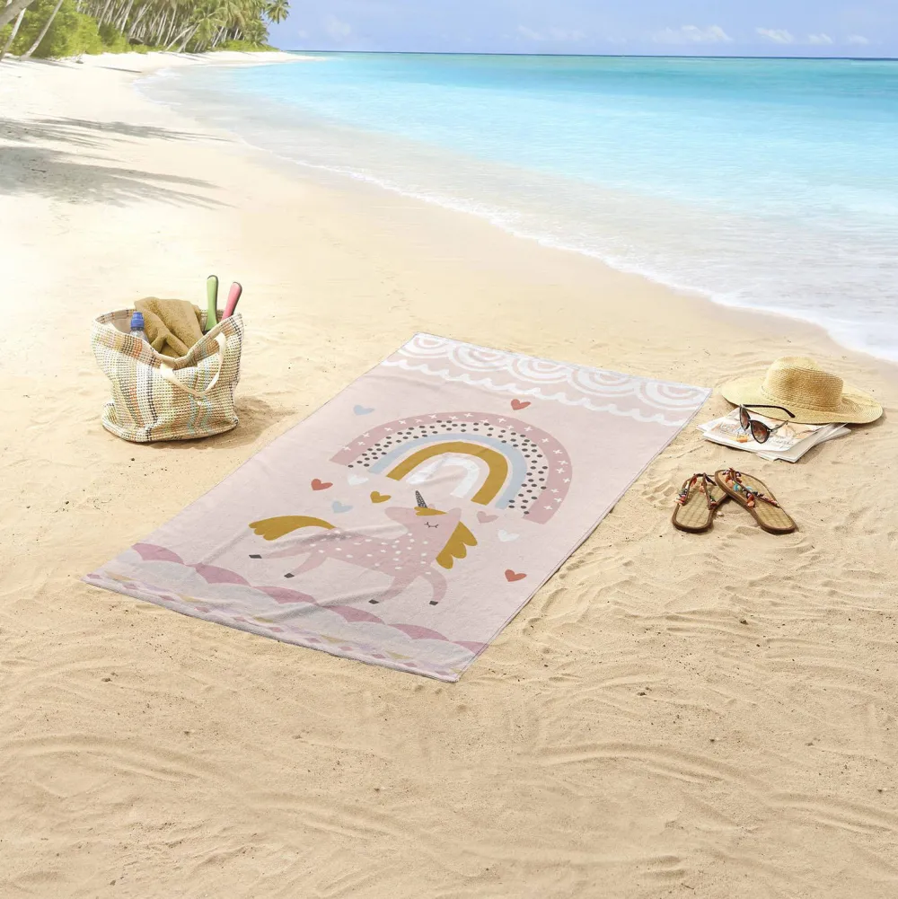 Clearance Good Morning Kinderstrandlaken (150X75 Cm) Roze