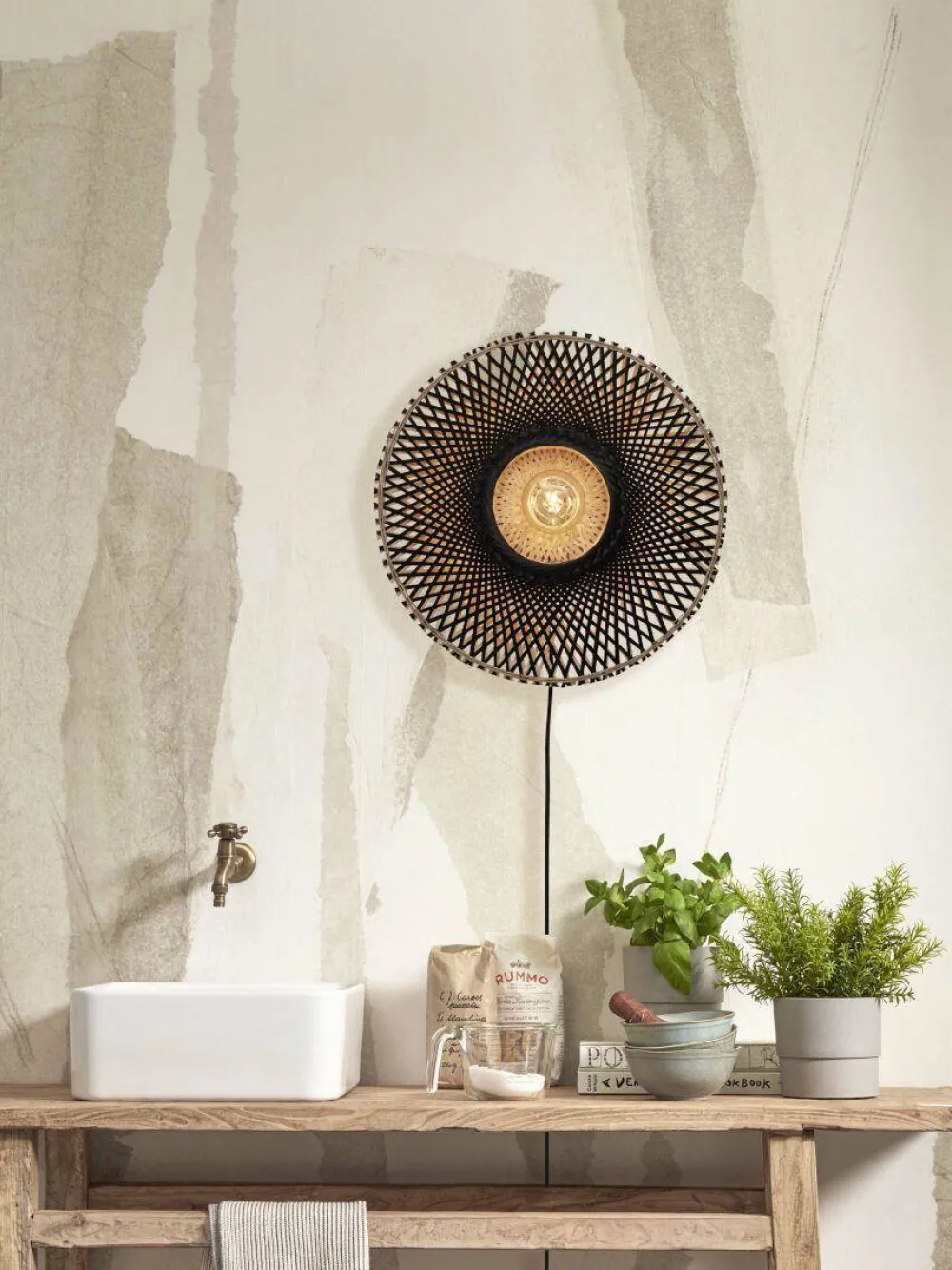 Good&Mojo Wandlamp Kalimantan (O12 Cm)