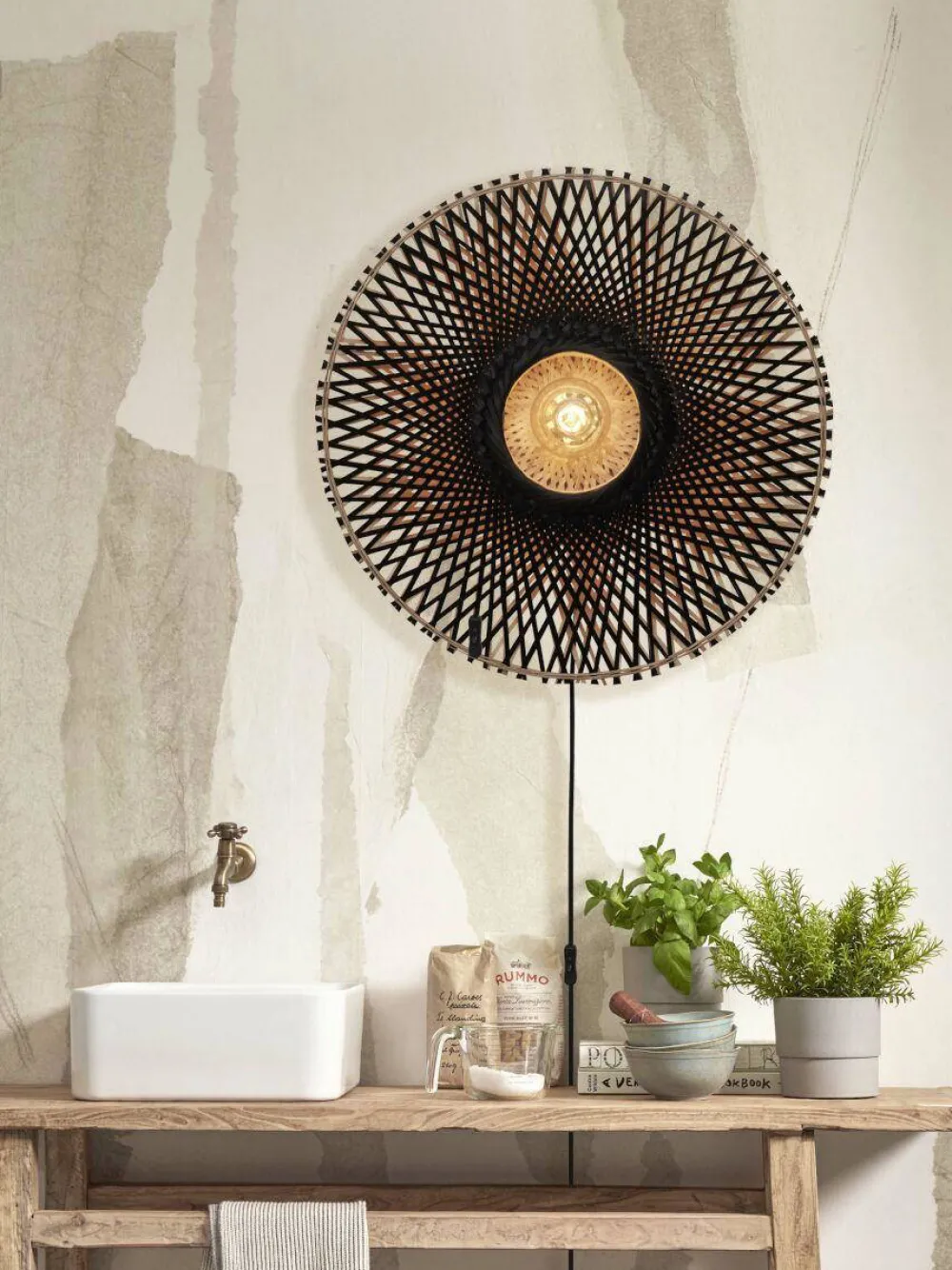 Good&Mojo Wandlamp Kalimantan (O15 Cm)