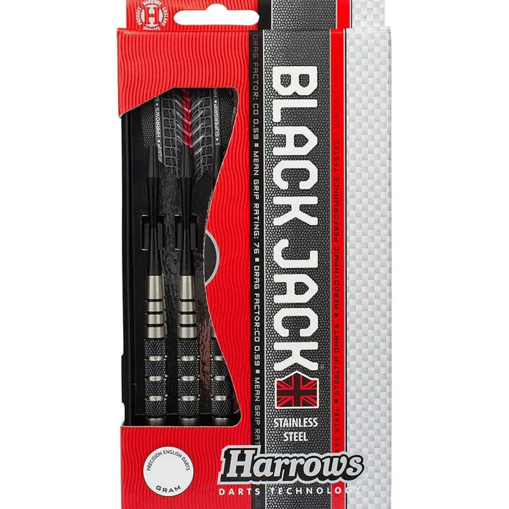 Harrows Black Jack Steeltip Dartpijlen (22 Gram)