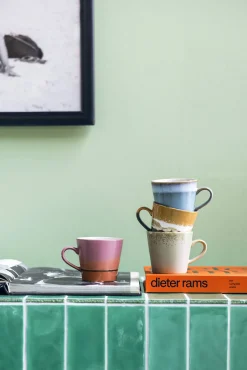 Discount HKliving Cappuccinomok 70'S (O8,5 Cm) (300 Ml) (Set Van 4)