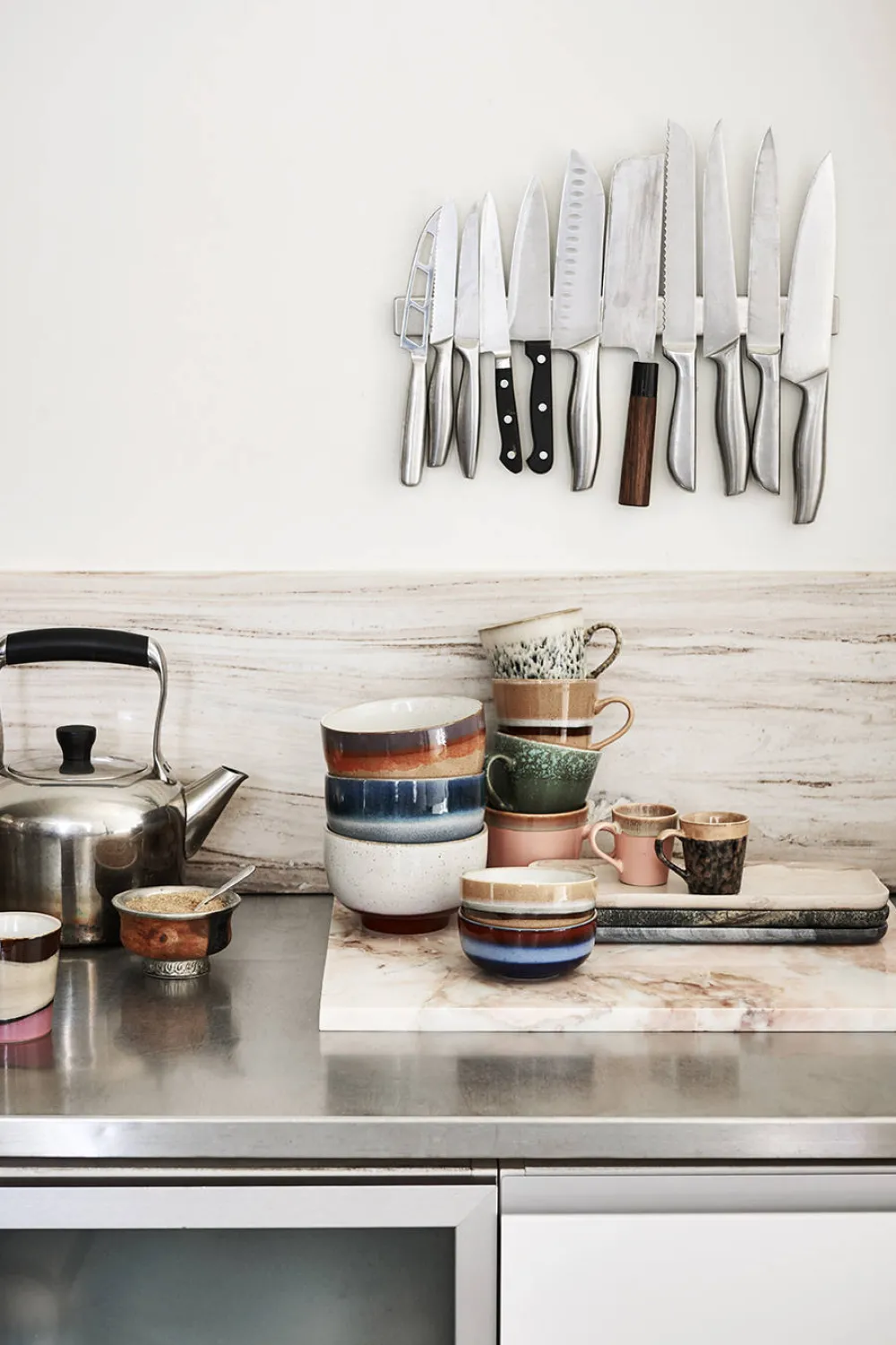 New HKliving Cappuccinomok 70'S (O8,5 Cm) (300 Ml) (Set Van 4)