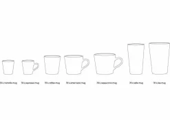 New HKliving Cappuccinomok 70'S (O8,5 Cm) (300 Ml) (Set Van 4)