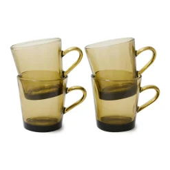 Outlet HKliving Koffieglas 70'S (O7,7 Cm) (200 Ml) (Set Van 4)