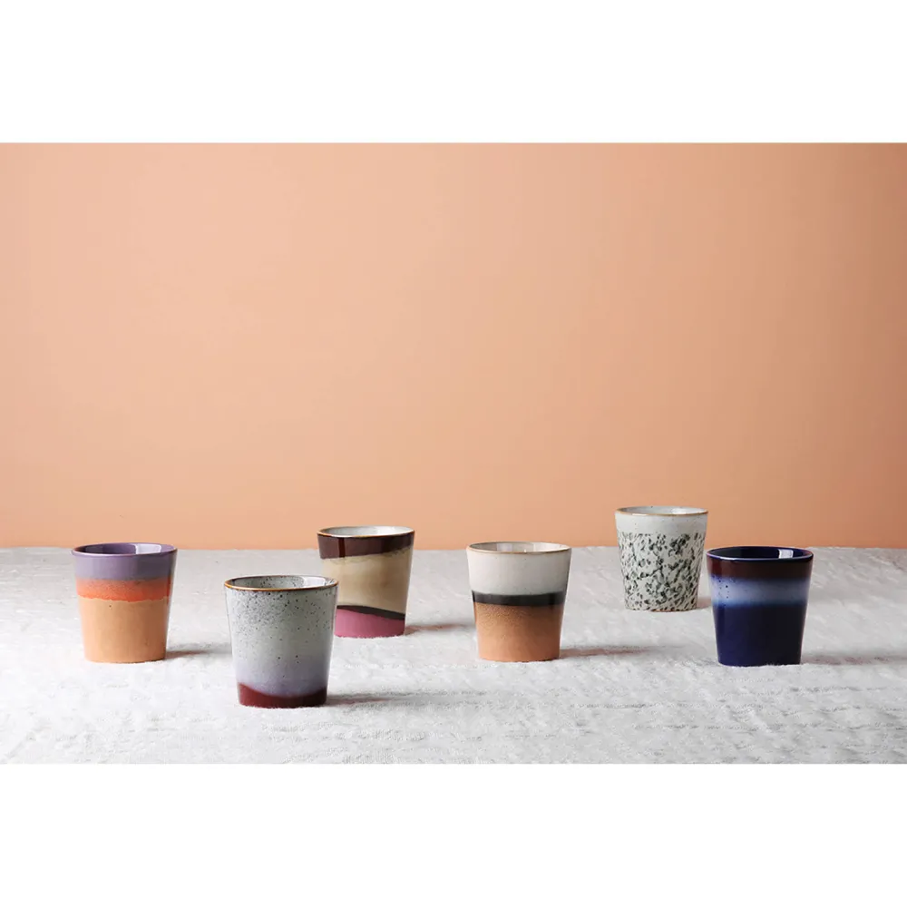 Clearance HKliving Koffiekopje 70'S (O7,5) (180 Ml) (Set Van 6)