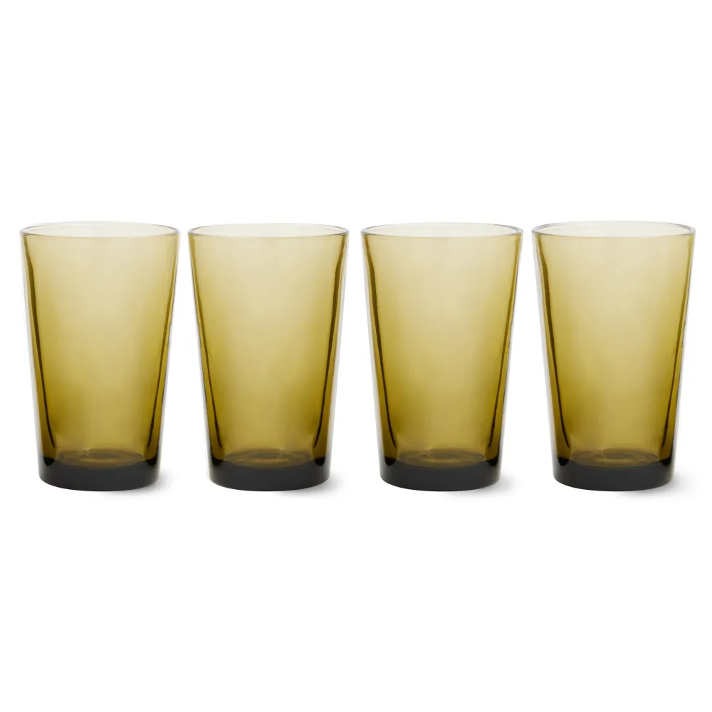 Outlet HKliving Theeglas 70'S (O8,7 Cm) (400 Ml) (Set Van 4)