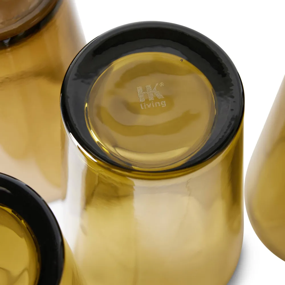 Outlet HKliving Theeglas 70'S (O8,7 Cm) (400 Ml) (Set Van 4)