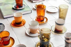 Outlet HKliving Theeglas 70'S (O8,7 Cm) (400 Ml) (Set Van 4)