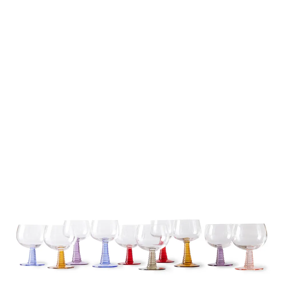 Discount HKliving Wijnglas Swirl (350 Ml) (O10 Cm)