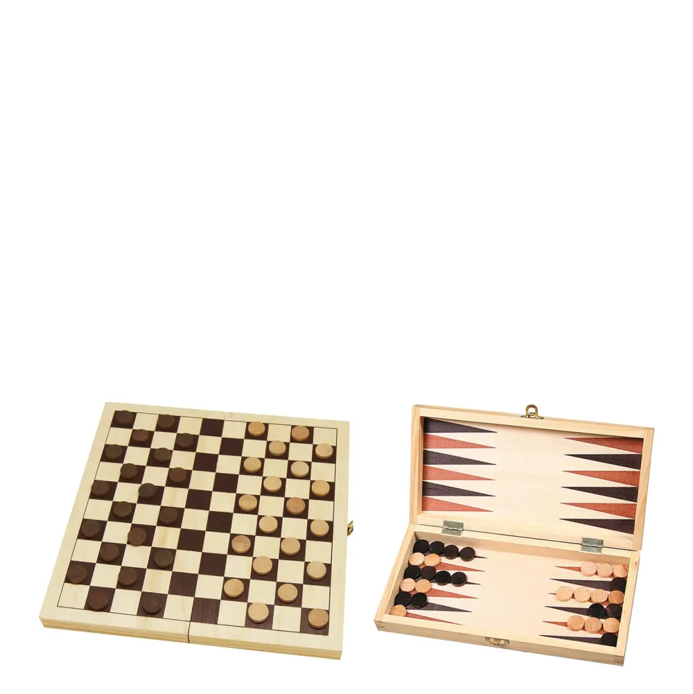 HOT Dam- En Backgammonset 29 X 14,5 X 4,5 Cm Dam- En Backgammonset (29X14,5X4,5 Cm)