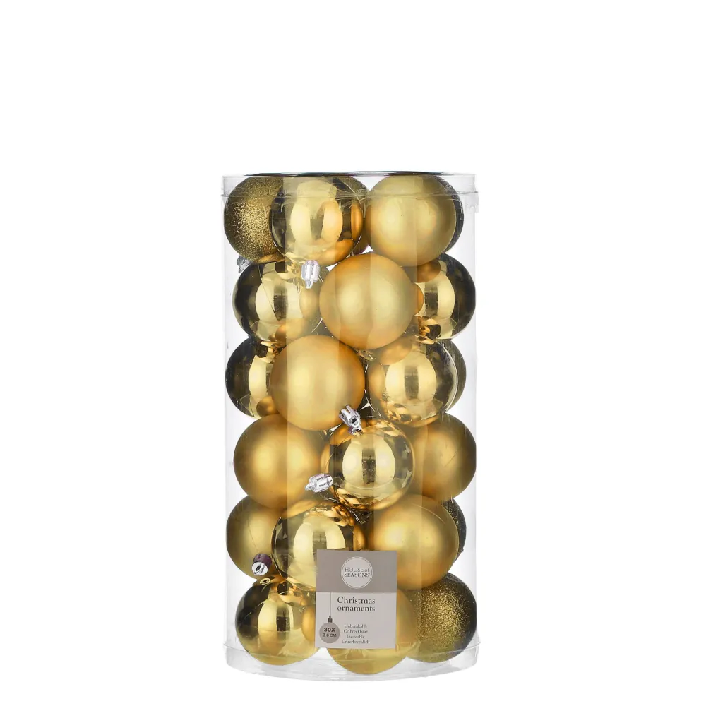 Online House of Seasons Kerstbal (Set Van 30) (O6 Cm)