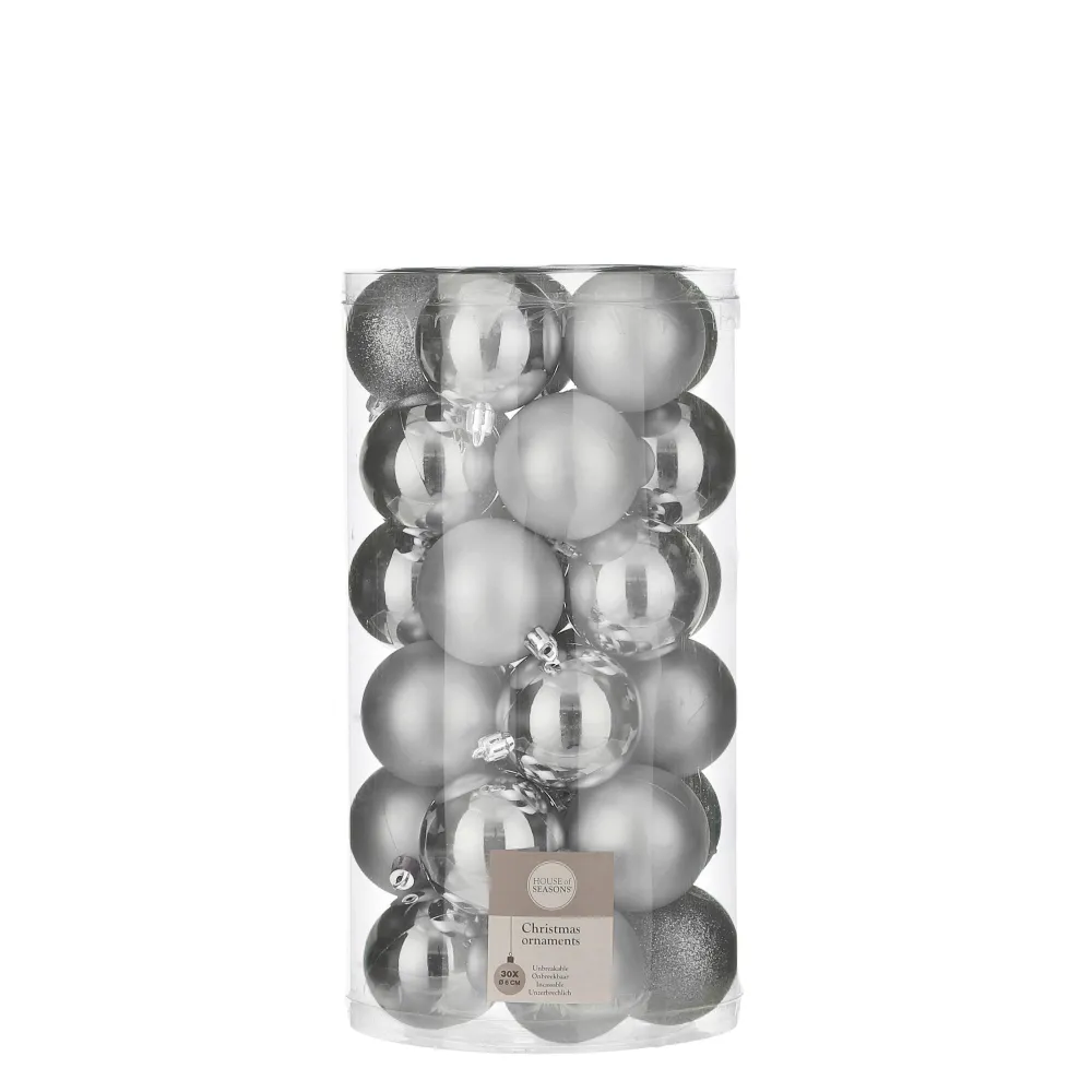 Outlet House of Seasons Kerstbal (Set Van 30) (O6 Cm)