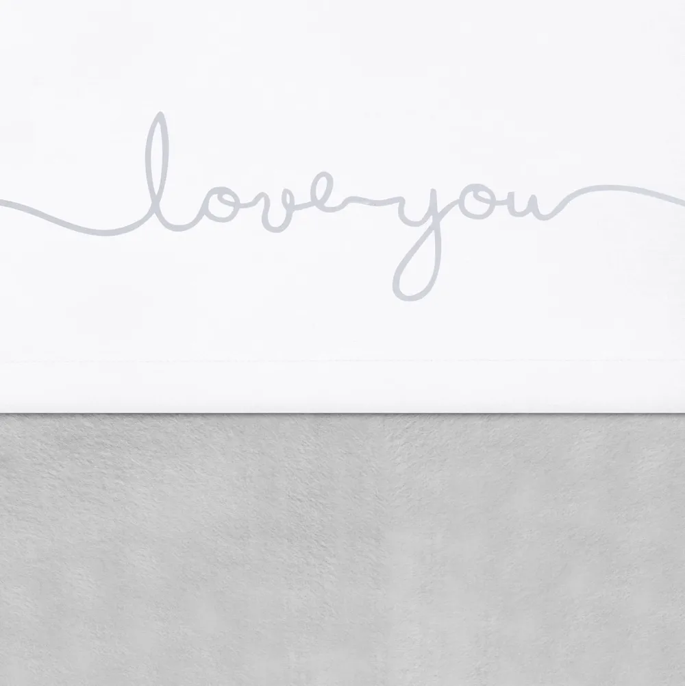Outlet Jollein Baby Ledikantlaken 120X150Cm Love You Grey