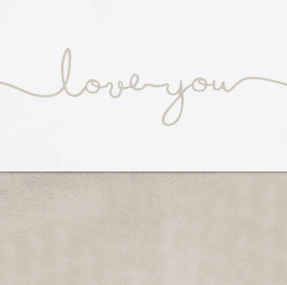 Hot Jollein Baby Wieglaken 75X100Cm Love You Nougat