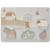 Jollein Houten Puzzel 28X10X2Cm Farm Houten Legpuzzel 6 Stukjes