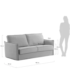 Outlet Kave Home 2 Zits Slaapbank Samsa