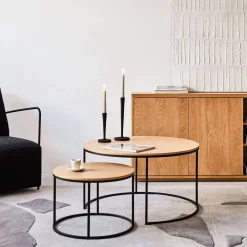 Kave Home Bijzettafel Rond (Set Van 2) Yoanna