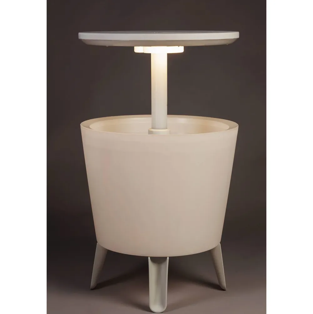 Keter Bijzettafel Illuminated Coolbar (Verlicht O50/57 Cm)