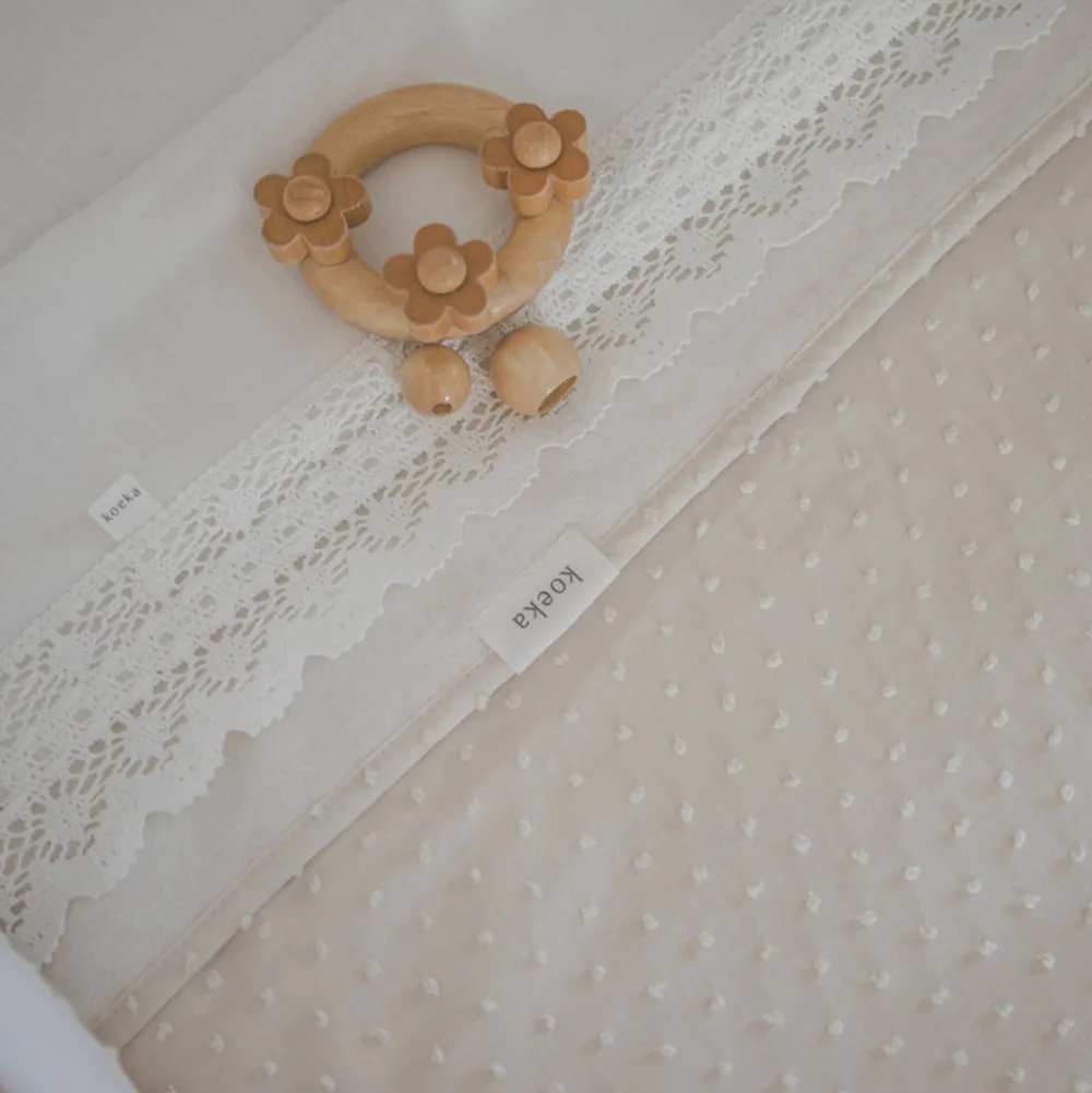 Sale Koeka Crochet Baby Ledikantlaken 110X140Cm Milky