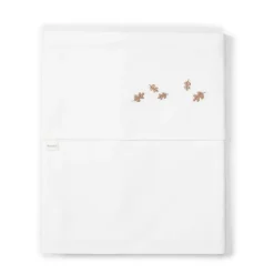 Koeka Falling Leaves Baby Ledikantlaken 110X140 Cm Wit