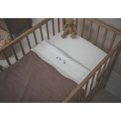 Koeka Falling Leaves Baby Ledikantlaken 110X140 Cm Wit