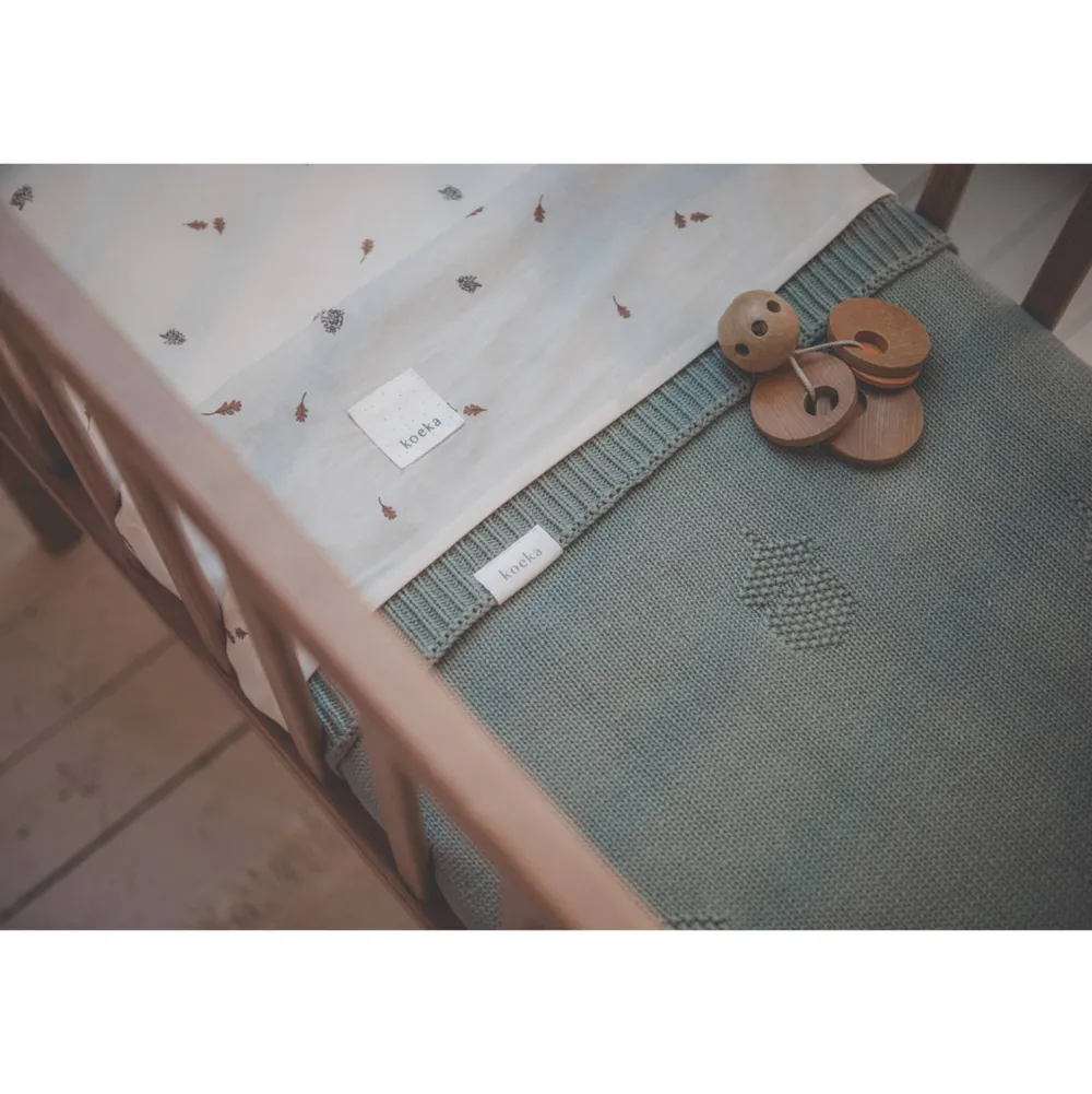 Best Koeka Forest Baby Wieglaken 80X100 Cm Offwhite