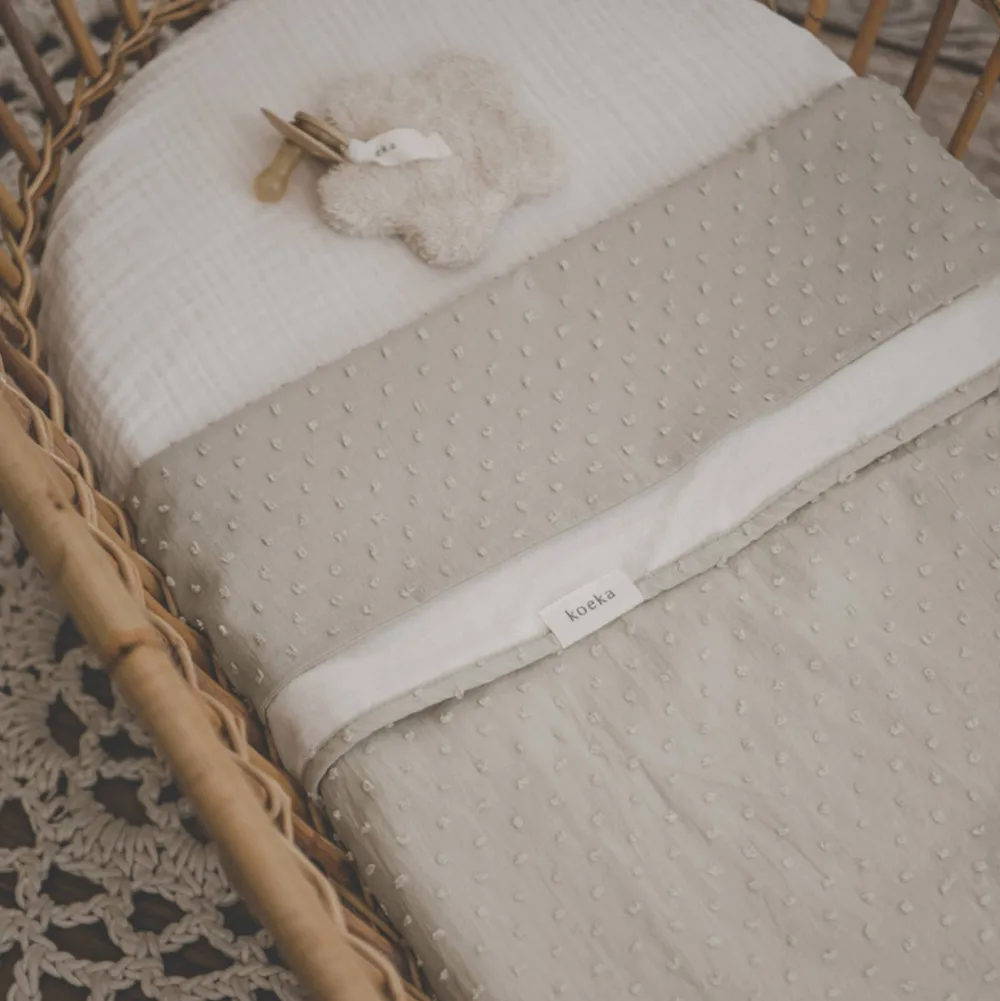 Koeka Napa Baby Ledikantlaken 110X140 Cm Lichtgroen