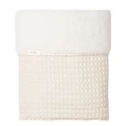 Hot Koeka Oslo Plaid Wafel/Teddy 140X200 Cm Natural/Pebble (140X200 Cm)