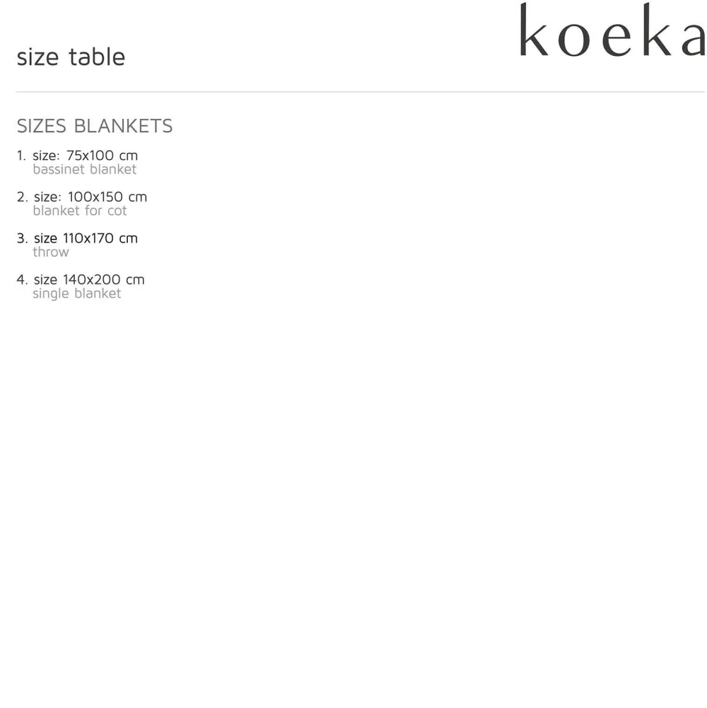 Hot Koeka Oslo Plaid Wafel/Teddy 140X200 Cm Natural/Pebble (140X200 Cm)