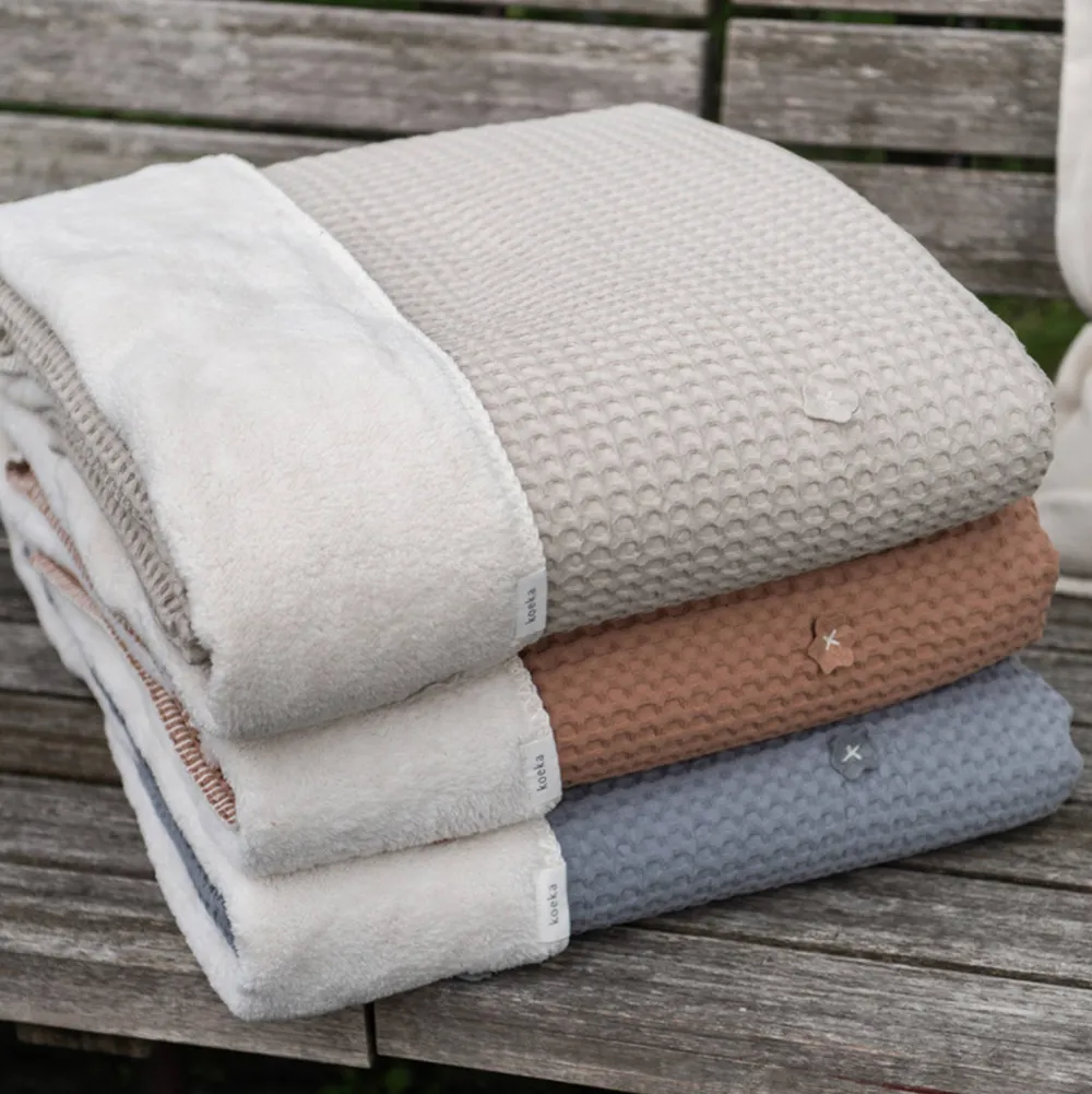 Hot Koeka Oslo Teddy Eenpersoonsdeken Sand/Pebble (200X140 Cm)