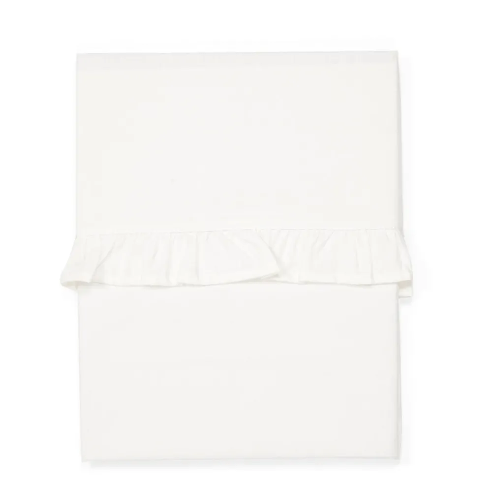 Outlet Koeka Ruffle Baby Wieglaken 80X100 Cm Warm White