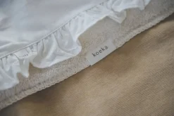Outlet Koeka Ruffle Baby Wieglaken 80X100 Cm Warm White