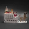 Outlet Konstsmide Adventskalender Met Arreslee (Op Batterij Met Timer) (45X31,6 Cm) (3 Led)