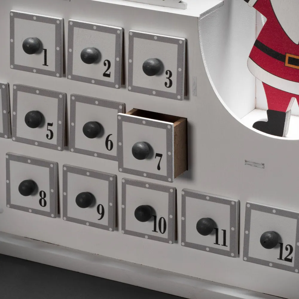 Outlet Konstsmide Adventskalender Met Arreslee (Op Batterij Met Timer) (45X31,6 Cm) (3 Led)