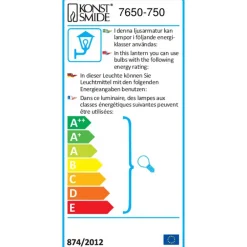 Konstsmide Wandlamp/Plafonniere Elmas 230 V