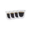 Online La Cafetière La Cafetiere Glas (Dubbelwandig) (110 Ml) (Set Van 4)