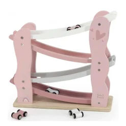 Label Label Wood Houten Auto Glijbaan Roze