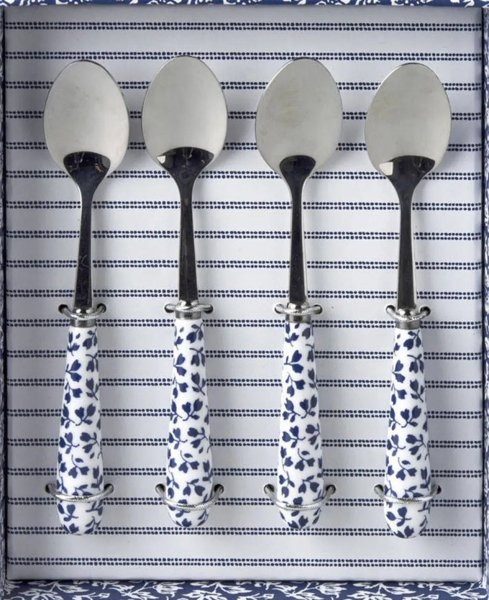 Outlet Laura Ashley Giftset Blueprint Collectables Theelepels (Set Van 4)