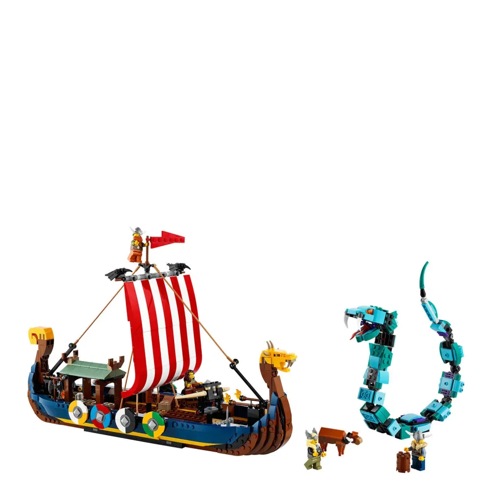 LEGO Creator Vikingschip En De Midgaardslang 31132