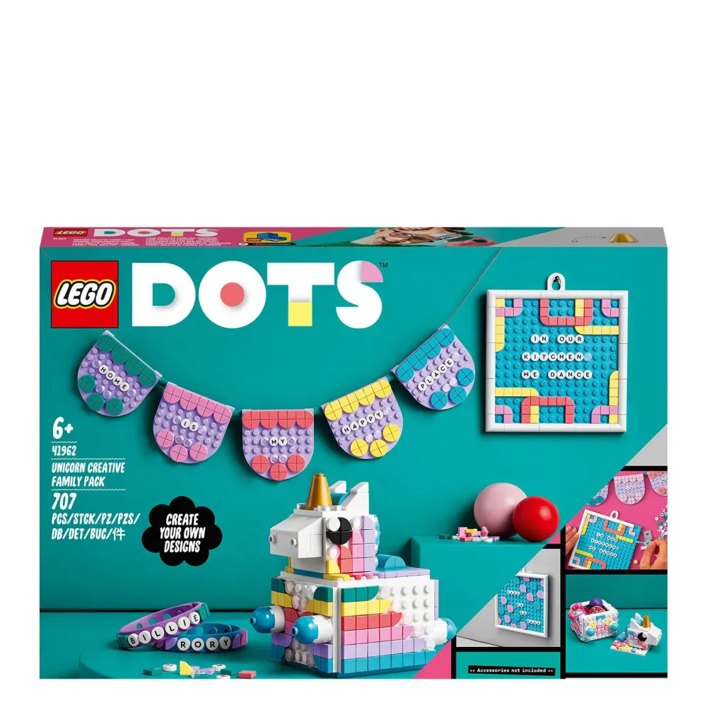 LEGO Dots Eenhoorn Creatieve Gezinsset 41962