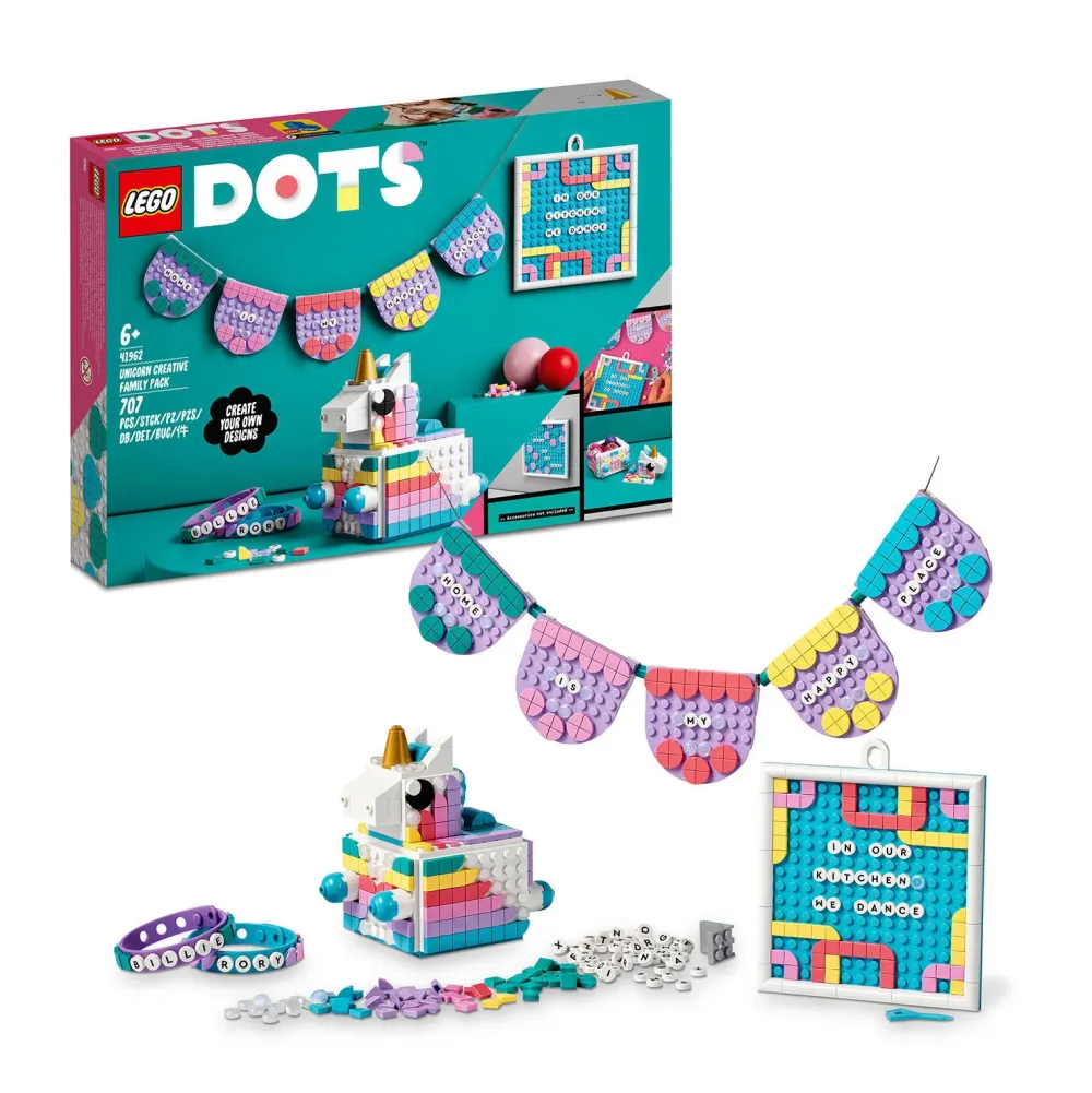 LEGO Dots Eenhoorn Creatieve Gezinsset 41962