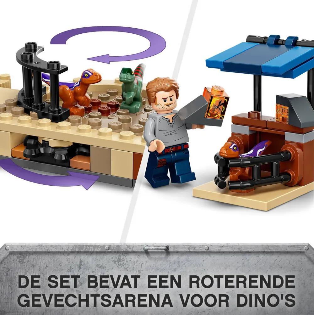LEGO Jurassic World Atrociraptor Dinosaurus Motorachtervolging 76945